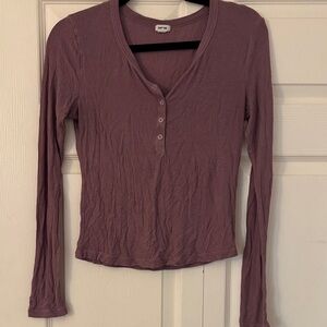 Garage Mauve Long Sleeve Top